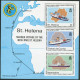 St Helena 535-538,539 Ac Sheet,MNH.Michel 536-539,Bl.10. New RMS ST HELENA,1990. - Sainte-Hélène