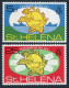 St Helena 283-284,284a Sheet, MNH. Mi 270-271,Bl.1. UPU-100, 1974. Ship,letters. - Sainte-Hélène