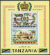 Tanzania 179-180,180a,MNH.Michel 179-180,Bl.24. Royal Wedding 1981.Charles-Diana - Tanzania (1964-...)