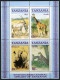 Tanzania 319-322,322a,MNH.Michel 331,Bl.58. Oryx,Giraffe,Rhinoceros,Cheetah.1986 - Tanzanie (1964-...)