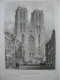 Belgium 4x Original Antique Engraving Brussels Shonenberg Palace Cathedral - Prenten & Gravure