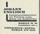 Johny English Teaching Materials Workshops BERLIN Marburger Straße 8 Siegel Berlin November 12, 1929 - Briefkaarten