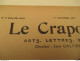 WWI Rare Journal Le Crapouillot (né  dans Les Tranchées ) Format 25 Cm X 33 Cm - N°11 -1er Sept 1919 - très Bon état - French
