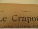 WWI Rare Journal Le Crapouillot  ( Né  Dans Les Tranchées ) Format 25 Cm X 33 Cm  Avril 1919  Tres Bon Etat - Français
