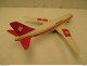 Avion Miniature Swissair Schuco Moteur A Clef - Fonctionne - 28 Cm Sur 24 Cm - Airplanes & Helicopters