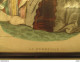 Gravure  Sous Verre  - Cadre En Bois 20/26 Cm  - Gravure  De Mode En Couleurs  - La  Corbeille  Janvier 1859 - Glas & Kristal
