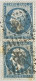 Lettre 22 X2 LGC 85 Amiens Somme (76) (PD Rouge) à Namur Belgique France Par AMBT Midi 11 16.04.64 France – Kdomi - 1849-1876: Classic Period