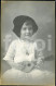 1913 REAL STUDIO PHOTO FOTO POSTCARD STYLE ENFANT CHILD YOUNG GIRL JEUNE FILLE GUITAR - Photographie