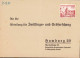 604294 | Vorfrankierter Antwortbrief Der Abteilung Für Zwillings Und Erbforschung, Krankenhaus Hamburg  | Eppendorf (W - - Covers & Documents