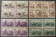 N° 466 à 469  Neuf ** Gomme D'Origine En Bloc De 4  TB - Unused Stamps