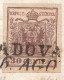 1788 - LOMBARDO VENETO - Involucro .del 1852 Da Padova A Mantova Con Cent. 30 Bruno - Costolato -  I Tipo - - Lombardo-Vénétie