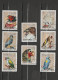 Manama - Lot 13 Timbres - Les Papillons Et Oiseaux Année 1972 Mi 1226 à 1230 Et 1972  Mi  1040 A  à 1047 A - Manama