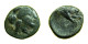 Ancient Greek Coin Rhodes AE10mm Nymph Rhodos / Rosebud 00027 - Griegas