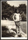 Girl  On Beach Old Photo 6x9 Cm #41288 - Anonymous Persons