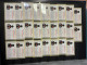 325 Very Scarce Label Stamps Testing Machine - Duplicates Stockbook - Unused Stamps