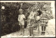 Woman Boy Girl In Garden Old Photo 13x9 Cm #41295 - Anonieme Personen