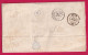 N°3 CURSIVE 81 LAURIERE HAUTE VIENNE CAD TYPE 15 BAZES 8 AVRIL 1849 POUR LYON INDICE 23 LETTRE - 1849-1876: Période Classique
