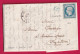 N°14 BLEU LAITEUX PC 406 BLANGY SUR BRESLE SEINE INFERIEURE OR EN BLEU COURVAL POUR CLERMONT FERRAND PUY DE DOME LETTRE - 1849-1876: Classic Period