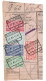 Fragment Bulletin D'expedition, Obliterations Centrale Nettes, MALDEGEM 2, Superbe (affranchissements Multicolores) - Oblitérés