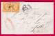 N°13 PAIRE 9 JUILLET 1854 PC 2899 SIGNY LE PETIT ARDENNES POUR LILLE NORD LETTRE - 1849-1876: Classic Period