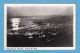 745 CHILE VALPARAISO NOCHE DE LUNA NIGHT PANORAMIC VIEW REAL PHOTO RARE POSTCARD - Chile