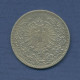 Deutsches Reich 50 Pfennig 1877 F, Kursmünze Silber, J 8 Ss/fast Ss (m6033) - 50 Pfennig