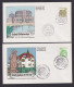 Bund Brief Letterset Burgen & Schlösser 1143 A II Als FDC Selten 6 Stück - Lettres & Documents