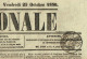 75 PARIS Journal L'Assemblée Nationale Du 25/10/1850  Droit Fiscal/postal De Timbre De 6 C  SEINE Journal Complet TTB - Newspapers