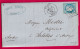 N°60 PC DU GC 445 PARIS BERCY 1872 POUR SALELLES D'AUDE INDICE 12 LETTRE - 1849-1876: Classic Period