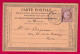 N°58 PARIS ETOILE 15 R BONAPARTE POUR PARIS CARTE PRECURSEUR LETTRE - 1849-1876: Classic Period