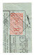 Fragment Bulletin D'expedition, Obliterations Centrale Nettes, SELOIGNES MONCEAU (CHEMIN DE FER DE CHIMAY), RARE - Used