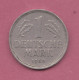 Germany,1950- Mint J - 1 Deutsche Mark- Nickel . Obverse Eagle, The Emblem Of Germany. Reverse Two Oak Branches - 1 Mark