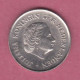 Netherlands, 1971- 25 Cents- Nickel - Obverse Portrait Of Queen Juliana . Reverse  Denomination - BB+, VF+, TTB+, SS+ - - 1948-1980 : Juliana