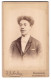 Fotografie J. H. Kredler, Magdeburg, Neustädterstr. 45, Portrait Junger Mann Mit Welligem Haar Und Schnurrbart  - Anonymous Persons