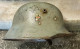 WW1 German M.18 Steel Helmet – (Mod.1918 Stahlhelm) – Afghan Used - Rare Size 66 - Casques & Coiffures