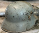 Delcampe - WW1 German M.18 Steel Helmet – (Mod.1918 Stahlhelm) – Afghan Used - Rare Size 66 - Headpieces, Headdresses