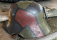 Delcampe - WW1 German M.18 Cutout Steel Helmet – Genuine M.1918 Stahlhelm Shell - Restored - Headpieces, Headdresses
