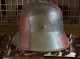 Delcampe - WW1 German M.18 Cutout Steel Helmet – Genuine M.1918 Stahlhelm Shell - Restored - Headpieces, Headdresses