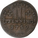 Etats Allemands, Chapitre De La Cathédrale De Münster, 3 Pfenning, 1759 - Groschen & Andere Kleinmünzen