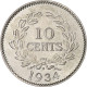 Sarawak, George V, 10 Cents, Brooke Rajah, 1934, Heaton, Cupro-nickel, SUP - Colonies