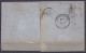 L. "Charbonnages De L'Escouffiaux - Hornu" Datée 8 Juillet 1861 De FRAMERIEs Affr. N°12 P103 Càd ST-GHISLAIN /9-7-1861 P - 1858-1862 Medaillen (9/12)
