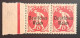 Deutsches Reich 1920, Paar Mi 127 Plattenfehler XVI, MNH(postfrisch), Geprüft - Unused Stamps