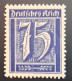 Deutsches Reich 1921, Mi 185 Plattenfehler I, MNH(postfrisch) Geprüft - Unused Stamps