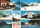 ZUG, MULTIPLE VIEWS, ARCHITECTURE, LUGE, HORSES, SKI RESORT, TOWER, SKI LIFT, DOG, SWITZERLAND, POSTCARD - Zugo