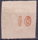 GREECE 1875-80 Large Hermes Head On Cream Paper 10 L Orange Vl. 64 - Oblitérés