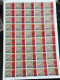 Vietnam South Sheet Stamps Before 1975(25$ Not Issued 1975) 1 Pcs 50 Stamps Quality Good - Vietnam