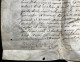 PARCHEMIN EN PEAU / 16 AVRIL 1731 / SIGNE DIDIER COMTE DE MONTJOYE / GOMBART / EVOCATION COMTE DE BOURGOGNE 35 X 26 Cm - Manuscripts