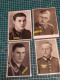 4 PHOTOS/CARTES PLASTIFIEES DE SOLDATS ALLEMANDS 39/45 WW2, HEER, LUFTWAFFE - 1939-45