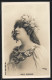 AK Schauspielerin Sarah Bernhardt Mit Aufschauendem Blick  - Actors