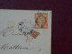 FRANCE LETTRE RR  1874 ETOILE DE PARIS N° 1  A FIRENZE  ITALIA   + CERES 40C  + AFF. INTERESSANT+DP7 - 1849-1876: Klassik